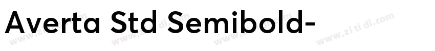 Averta Std Semibold字体转换